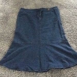 Women’s long denim skirt